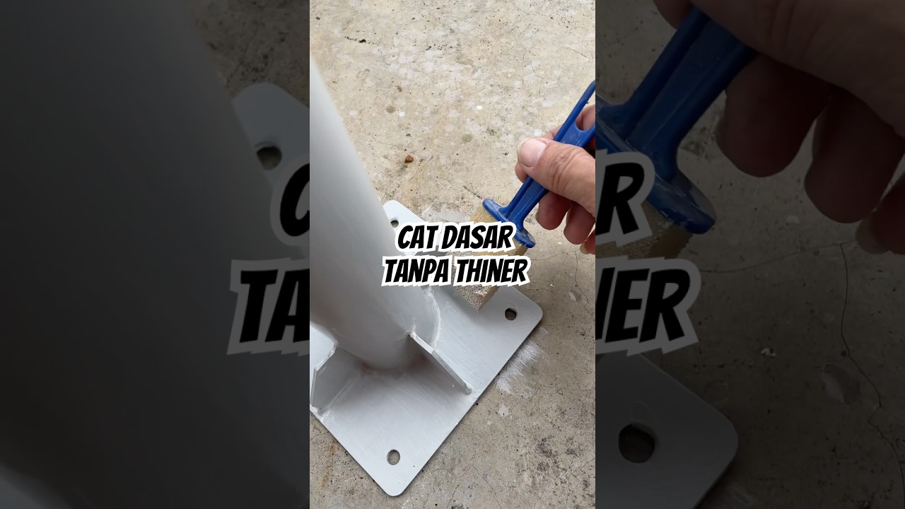 Pengecatan cat dasar pada besi dengan menggunakan cat dasar GOFAST Primer Propan tanpa thiner