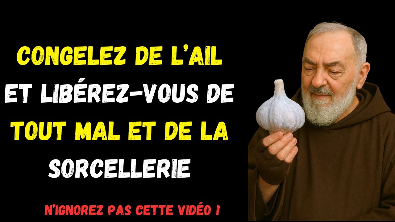 RENVOYEZ TOUT LE MAL ET LA SORCELLERIE EN CONGELANT DE L&rsquo;AIL | P&egrave;re Pio