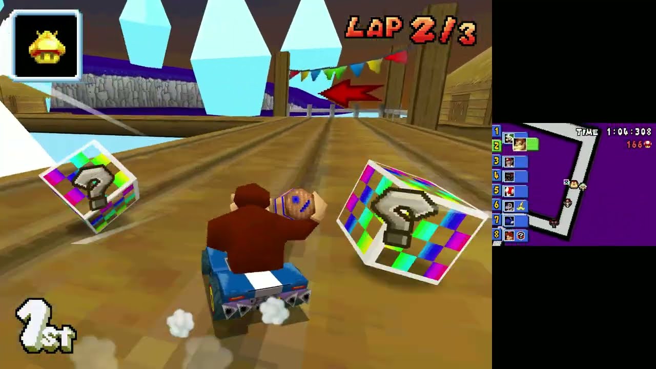 Mario Kart DS - Acorn Cup Custom - 4K 60FPS