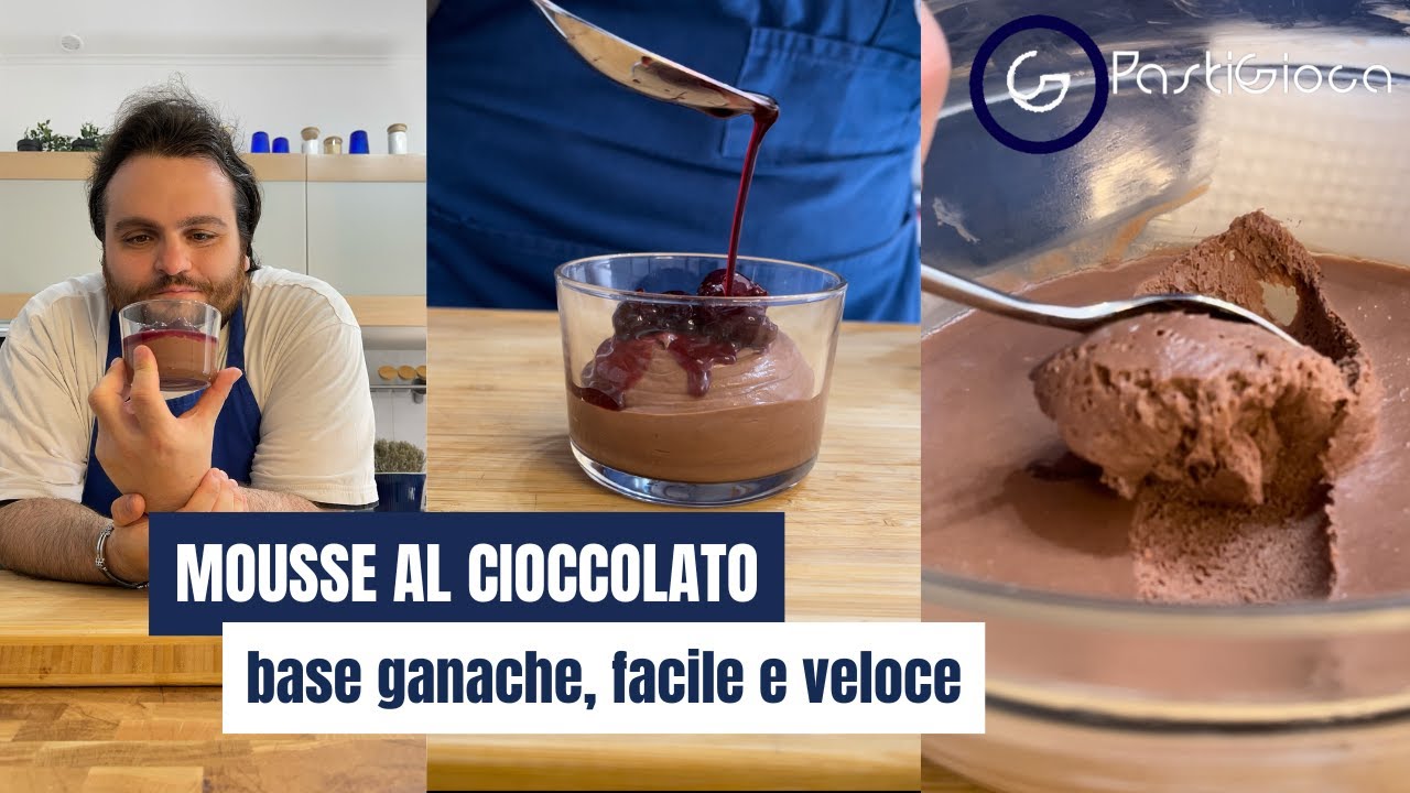 MOUSSE AL CIOCCOLATO, la ricetta originale facile e veloce di PASTIGIOCA!!