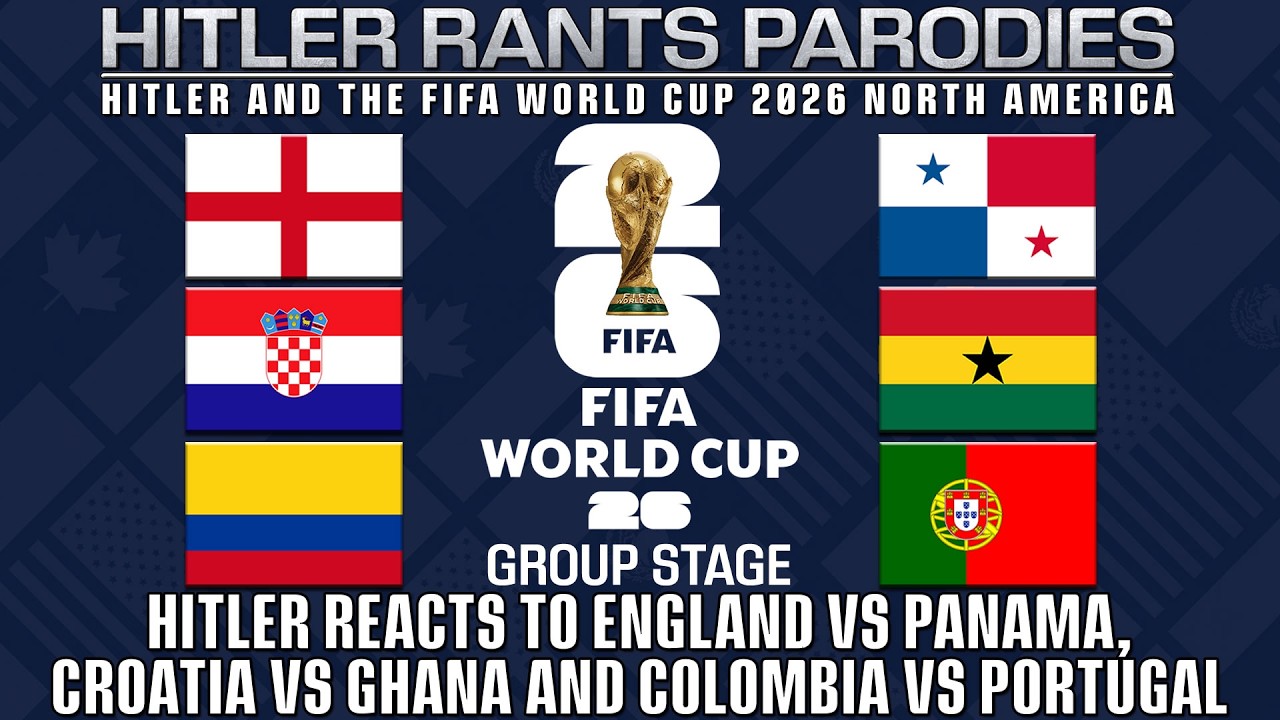 Hitler reacts to England vs Panama | Croatia vs Ghana | Colombia vs Portugal