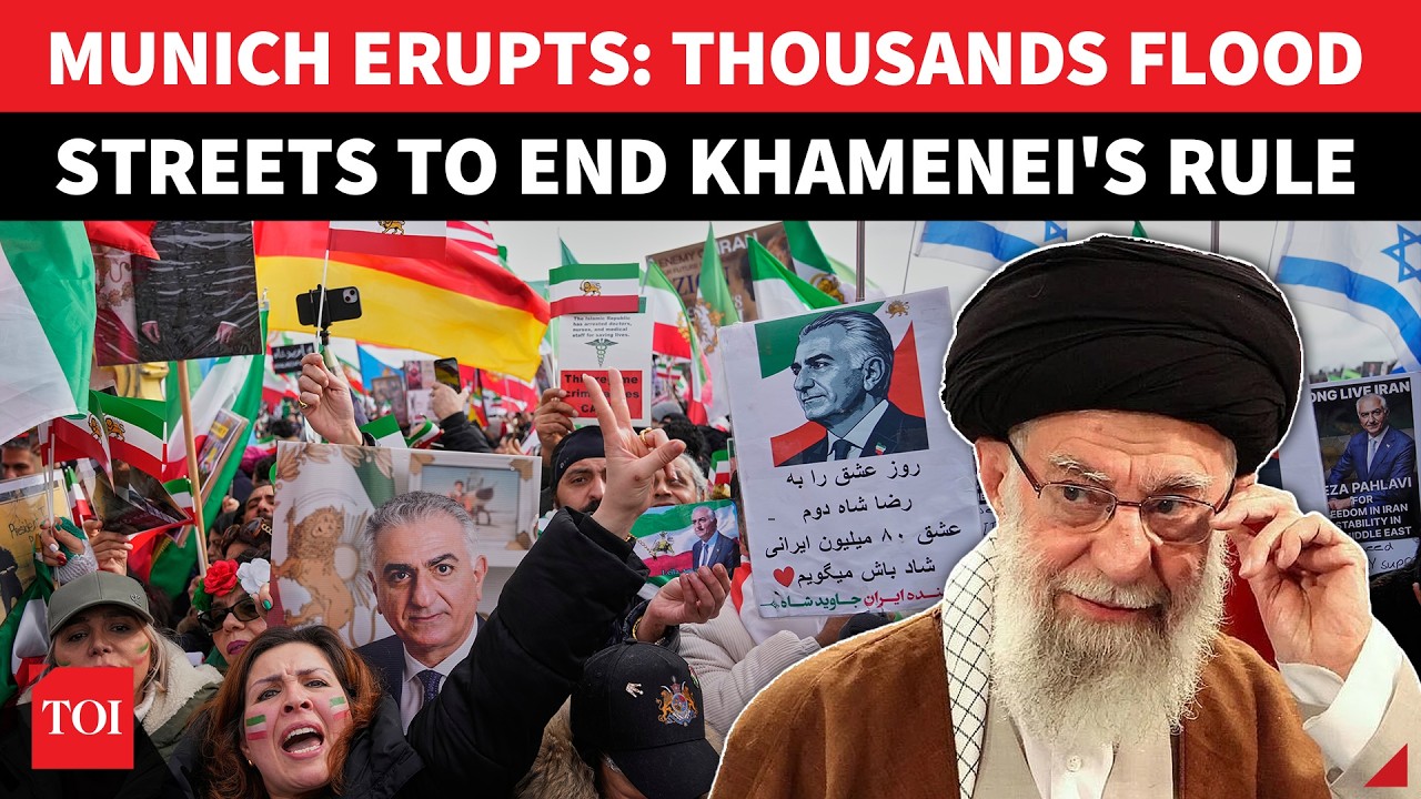 Anti-Iran Tsunami SHAKES Munich; 200,000 Protesters Rally To Topple Khamenei After Deadly Unrest