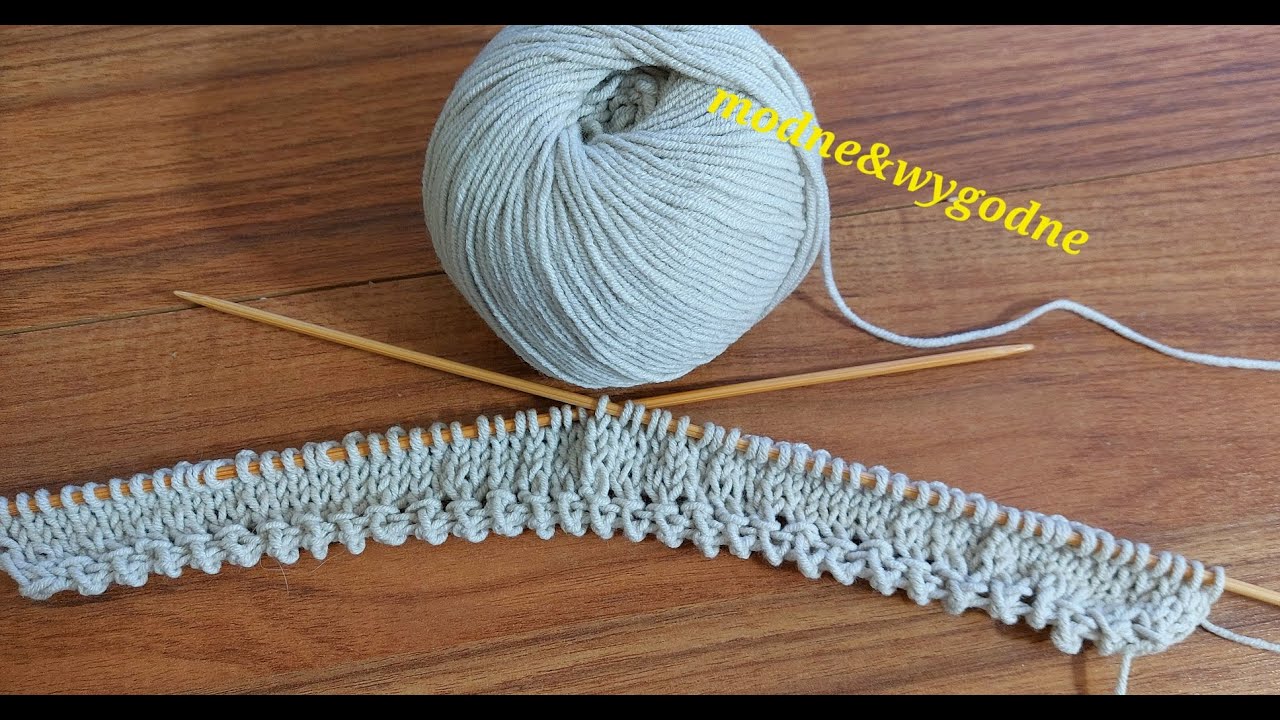0126***Pikot dziergany na drutach**Narzucenie oczek na druty*Dzierganie* Tutorial