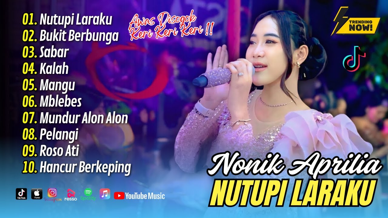 NONIK APRILIA (Disogok Keri Keri) - NUTUPI LARAKU - BUKIT BERBUNGA - SABAR | FULL ALBUM DANGDUT 2025