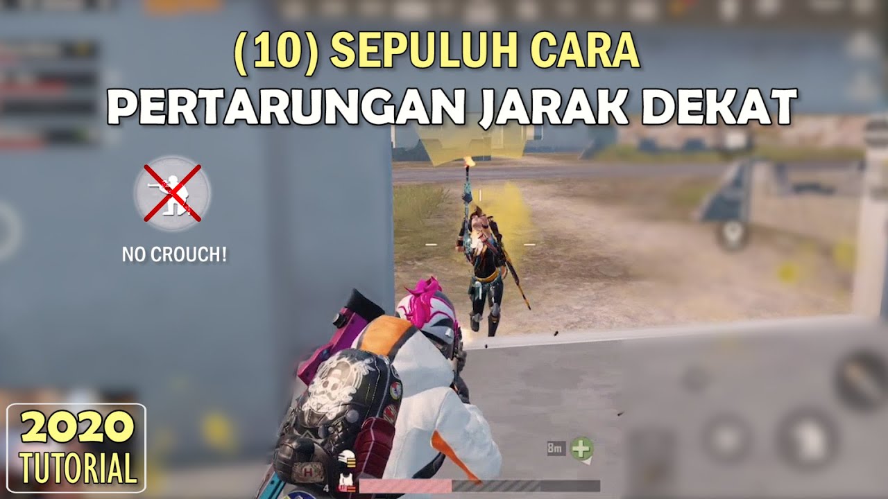 Top 10 Cara Memenangkan Pertempuran Jarak Dekat | Tutorial Close Combat - PUBG Mobile
