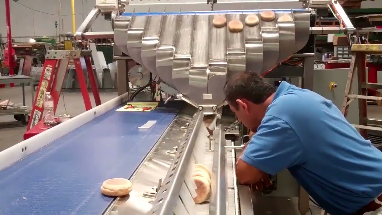 UBE MODEL 7700-6400 ENGLISH MUFFIN PACKAGING SYSTEM - PENNY PACK - 6 COUNT & 12 COUNT BAG