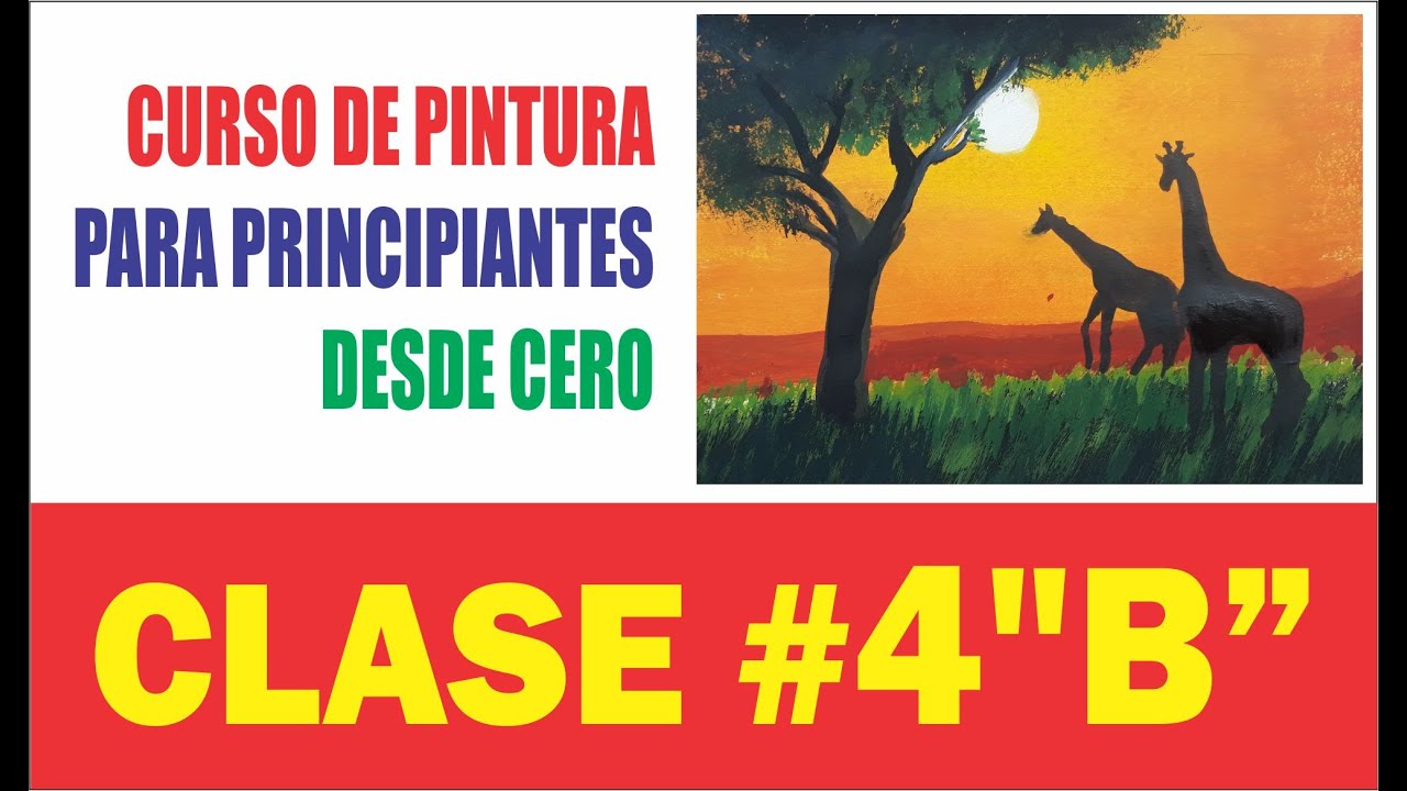 Como pintar una sabana africana| Clase 