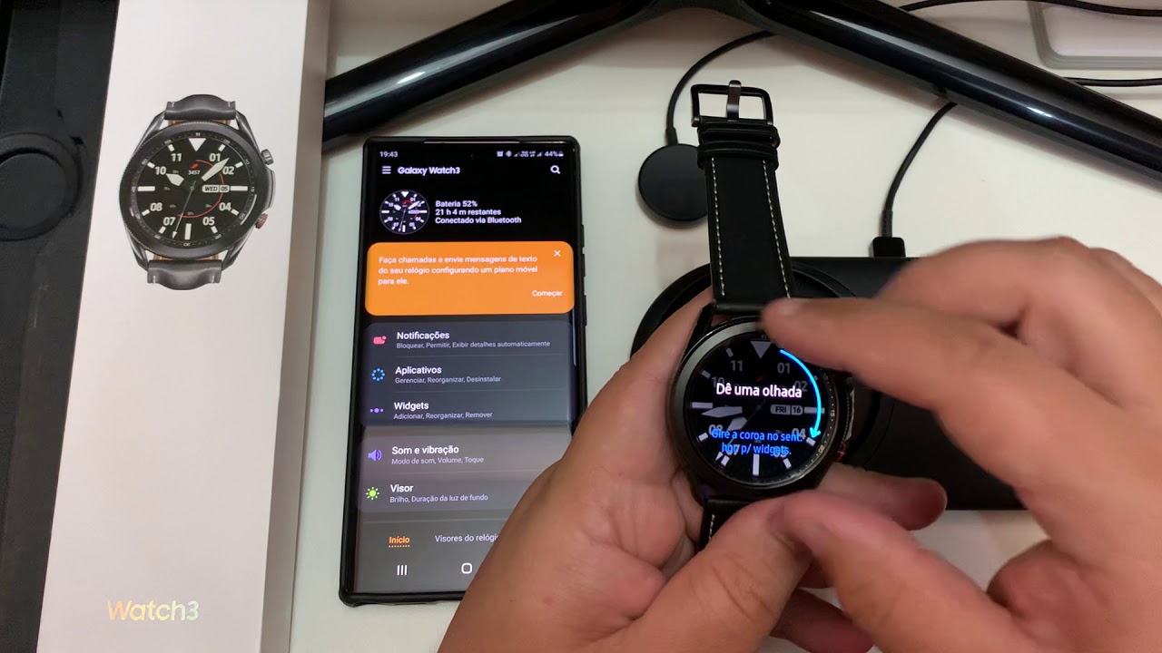 Galaxy Watch 3 - Primeira configuração