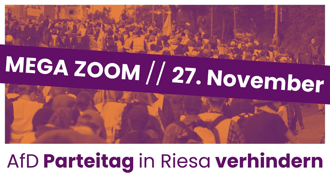 Widersetzen Riesa // Mega-Zoom 27.11.