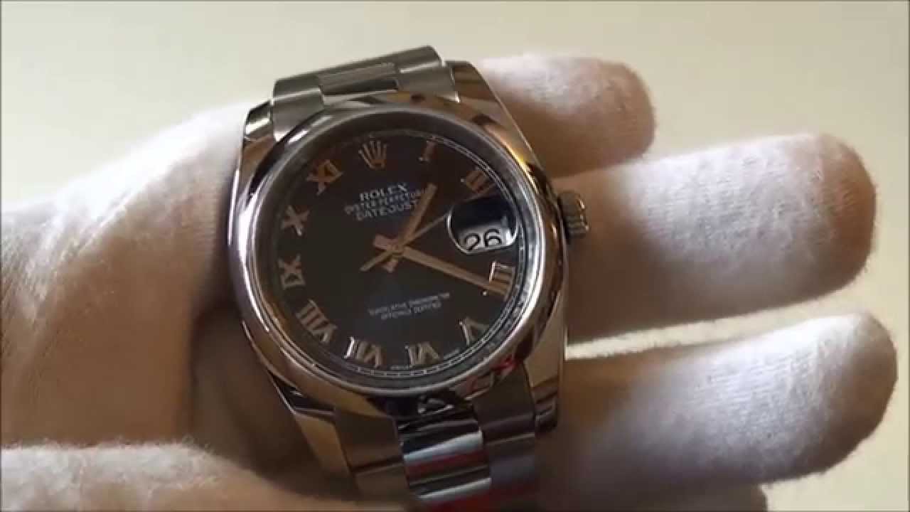 TGV's Rolex DateJust 116200 Watch Review In Stainless Steel With Romans and Blue Dail