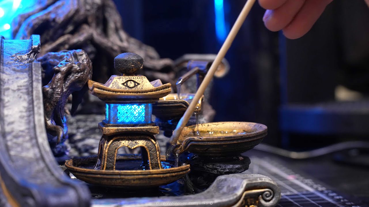 Tenjin 13 Финальная ПОЛНАЯ СБОРКА со светодиодами Портал Диорама Ученый Кодзиро Лиса Сова