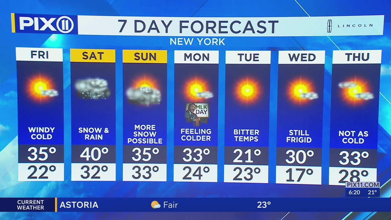 Storm system to bring snow to New York and New Jersey