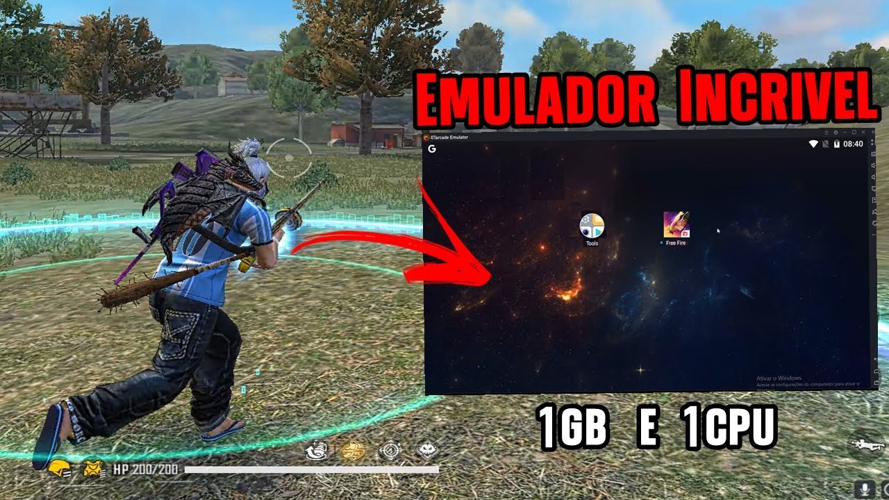 NOVO EMULADOR PARA PC FRACO 1GB SEM PLACA DE VIDEO 32 E 64 BITS PC NOTEBOOK FRACO