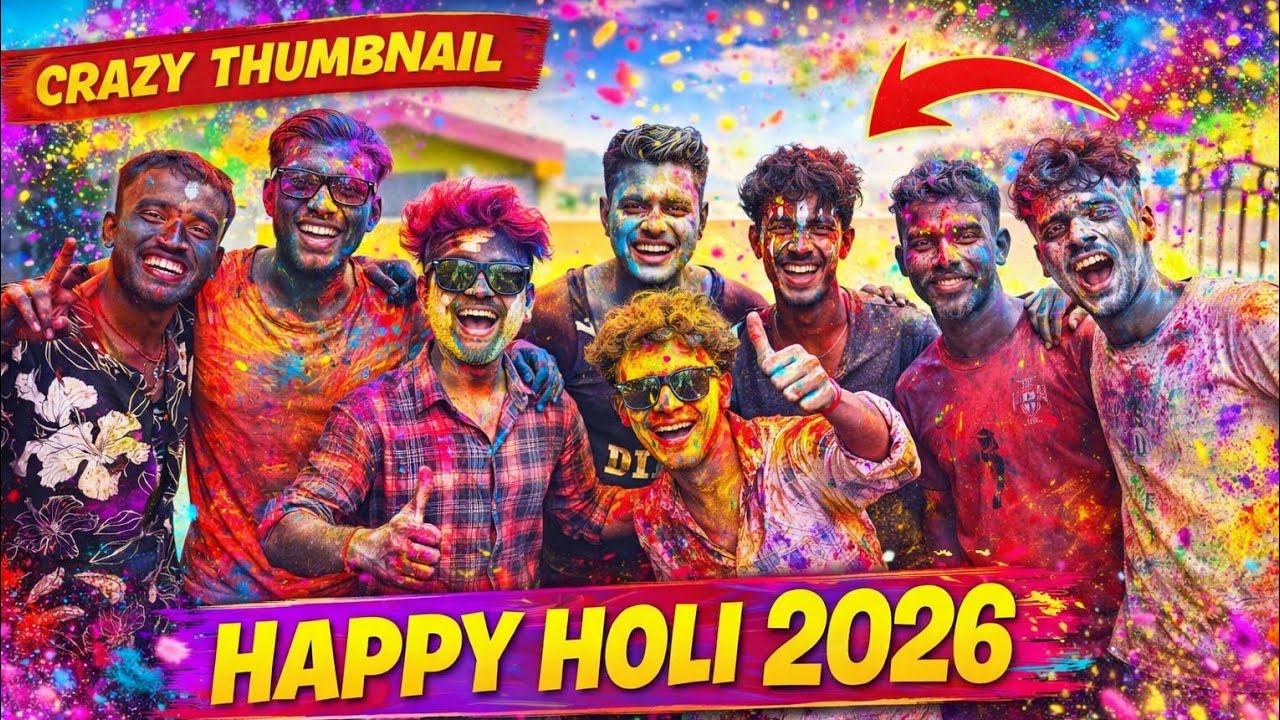 Happy Holi 🫟 New Vlog 2026 #vlog #viralvideo #trendingvideo #holi hai #1million #holi vlog#subscribe