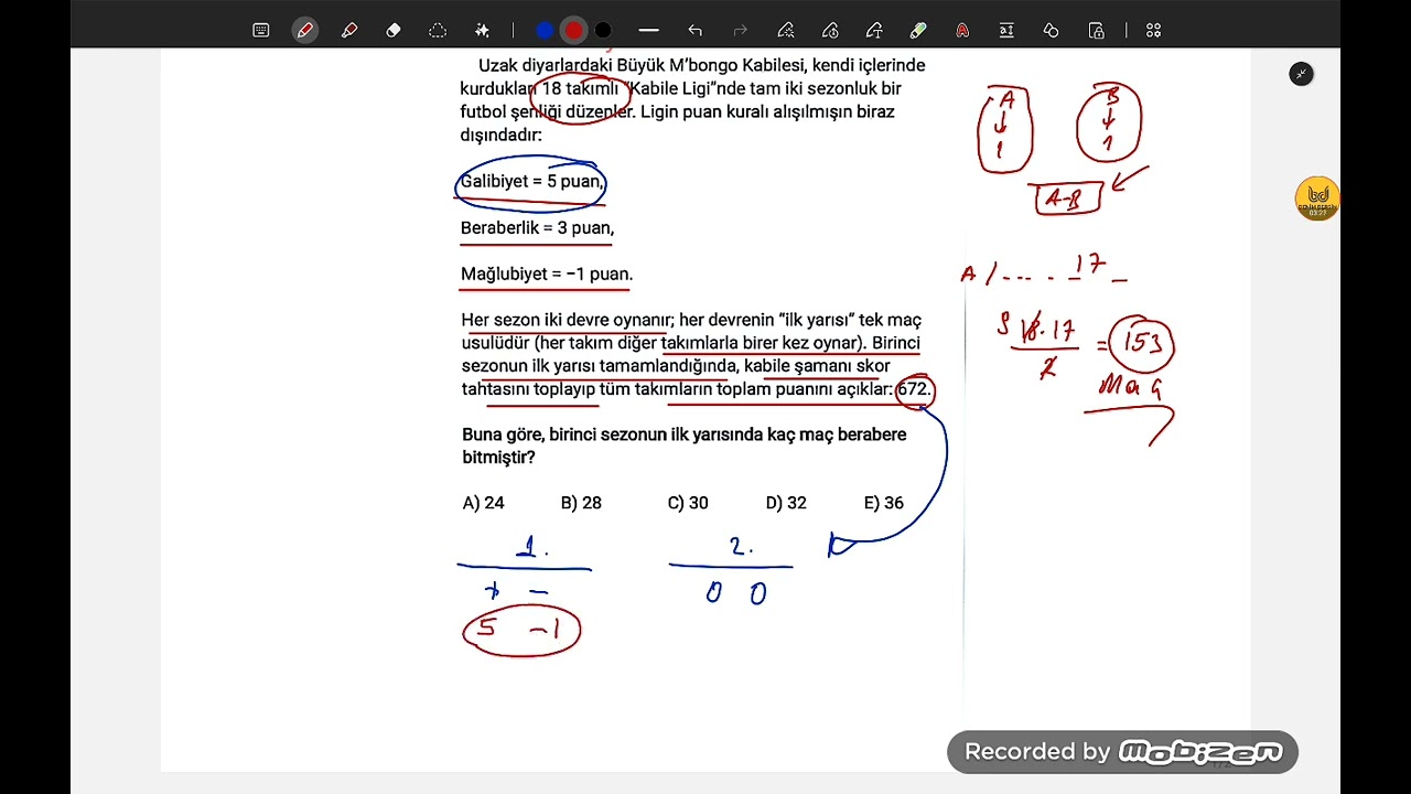 Bir problem -1 Çözüm🔥TYT Problem Çözüm Teknikleri
