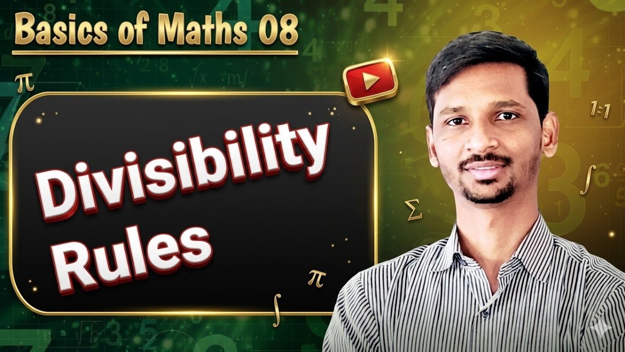 Divisibility Rules 🔥 by Mr Maths💪 Basics of Maths Part 08 