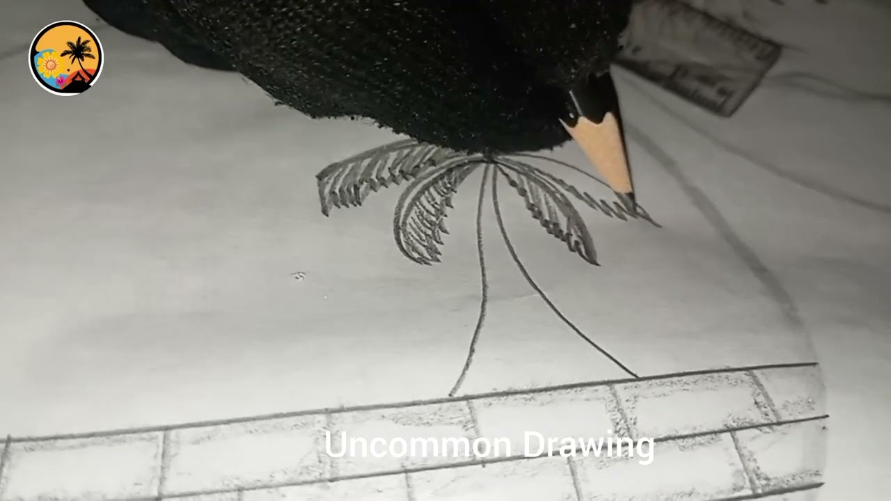 easy scenery drawing in a circlecircle scenery drawing easy and simpleeasy drawing beautiful scenery