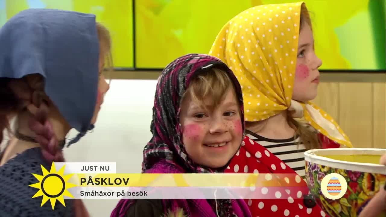 Små påskkärringar på besök 