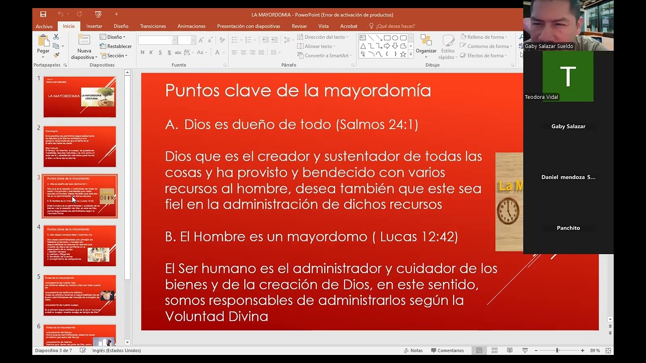La mayordomia cristiana