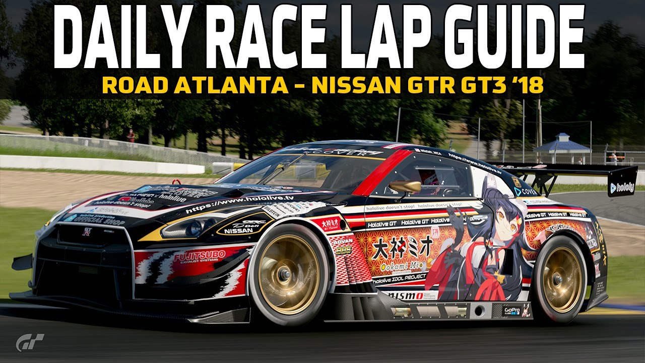 Gran Turismo 7 Daily Race Lap Guide - Road Atlanta - Nissan GTR GT3 '18