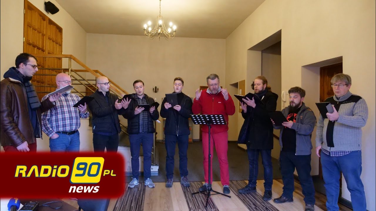 Męski ch&oacute;r wokalny Calvi Cantores koncertuje w Radio 90 #radio90