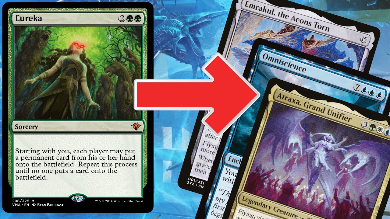 CHEATING IN ALL THE BIG TOYS!  Legacy Eureka Tell MTG