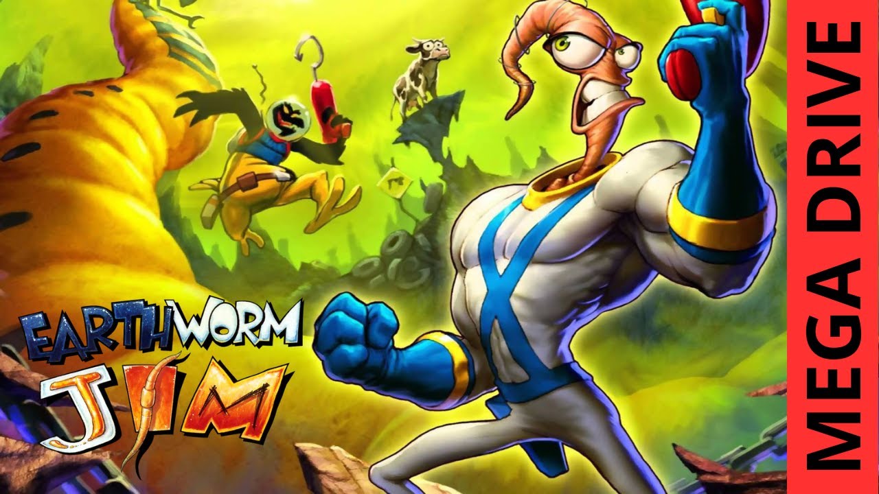 EARTHWORM JIM - Mega drive - ATÉ ZERAR