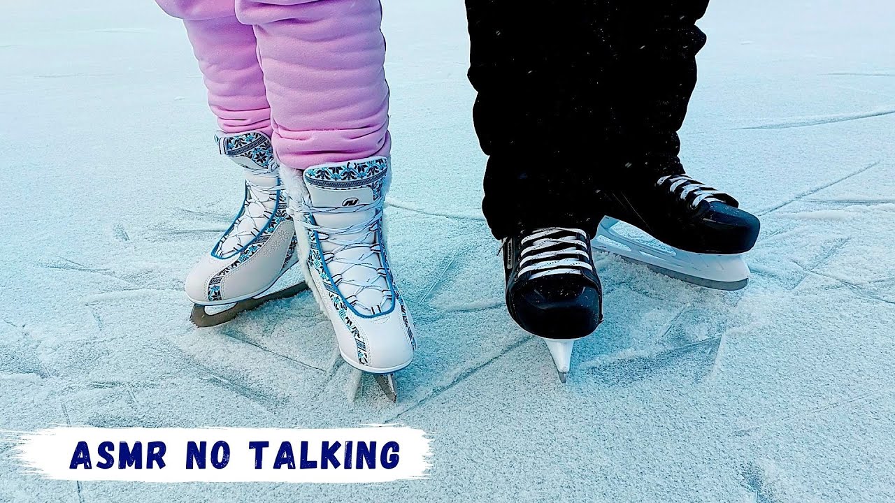 Fall asleep in 5 minutes | ASMR Ice Skating on the Frozen Lake by ASMR Garden