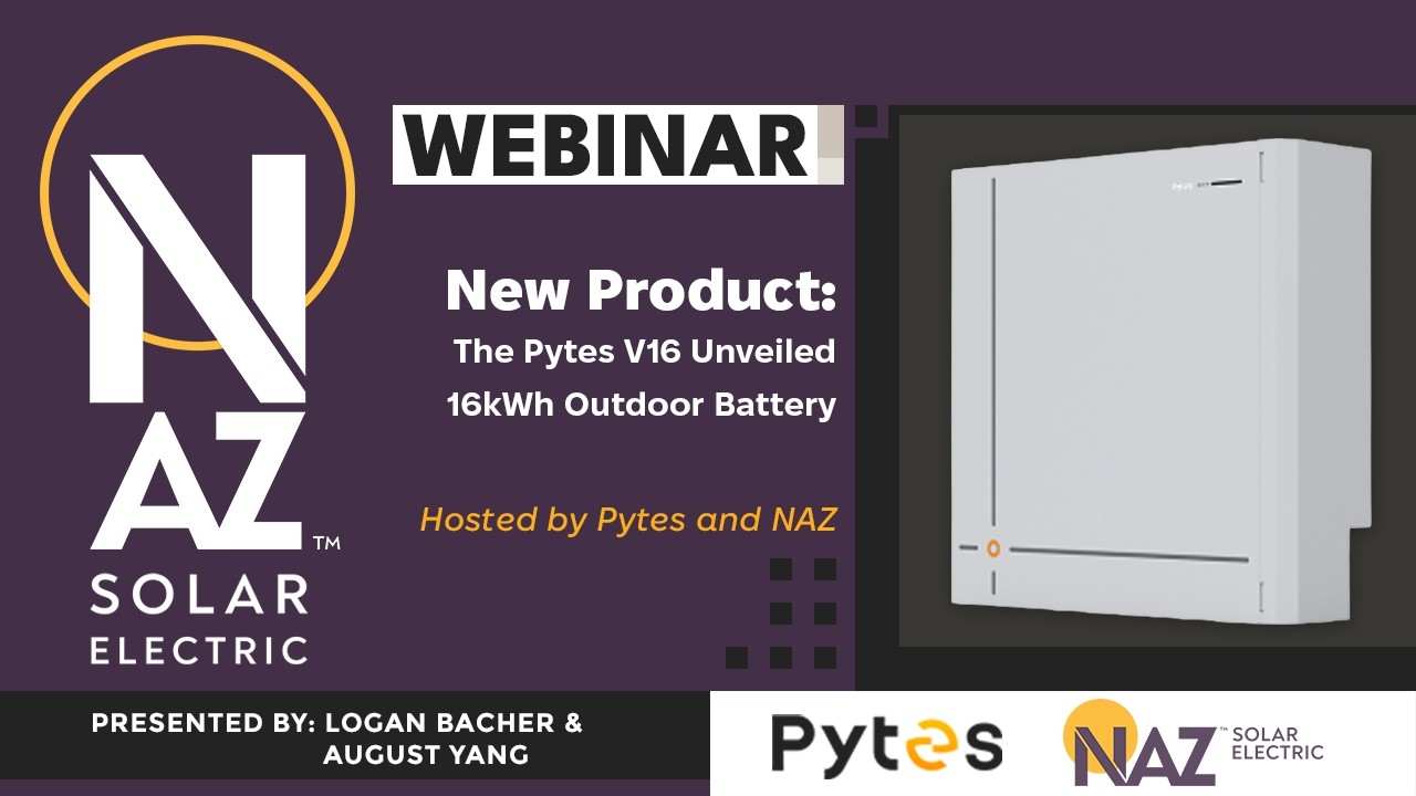 WEBINAR |  Pytes V16 Unveiled - A Cost-Optimized 16 kWh Outdoor Battery