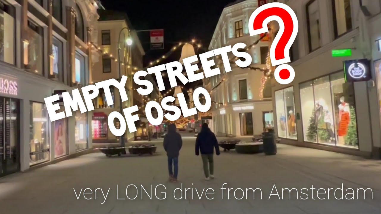 Long Drive to Norway | 17Hrs Travel Passing Hamburg, Copenhagen & Gothenburg | Empty Streets of Oslo