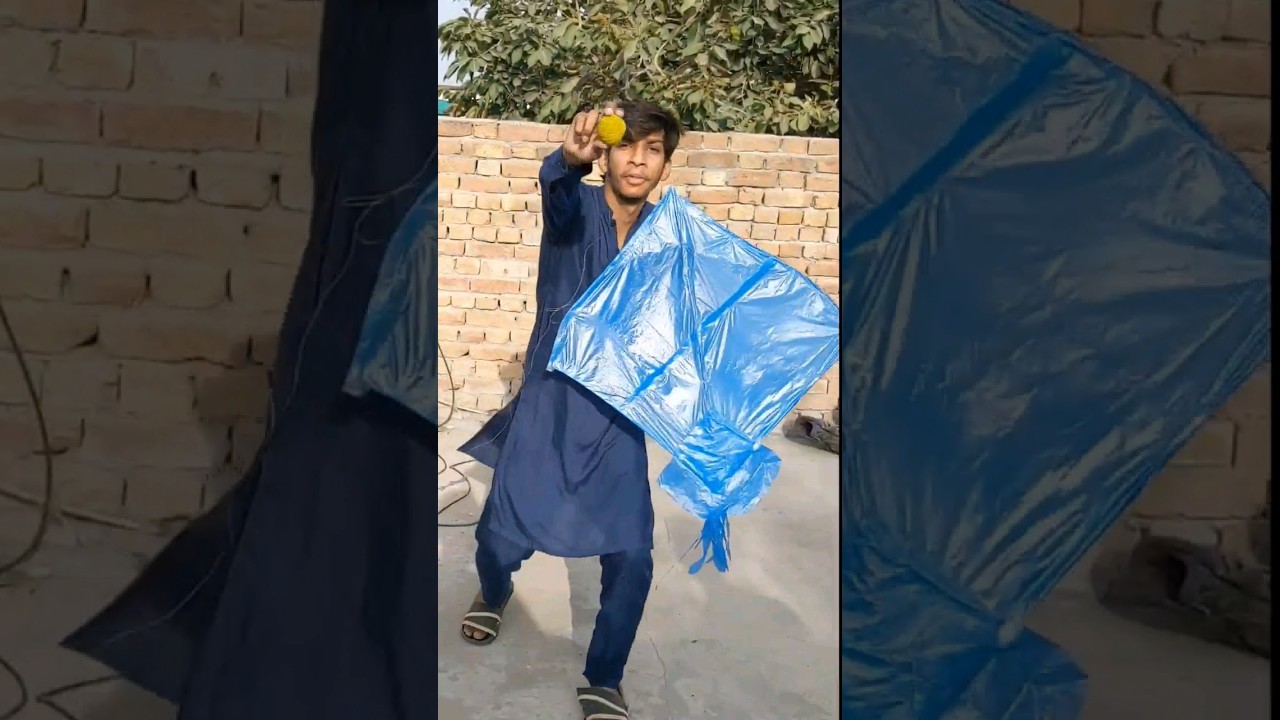 Making Plastic Tawa Kite (Patang) & Fly With Chemical Full Detial