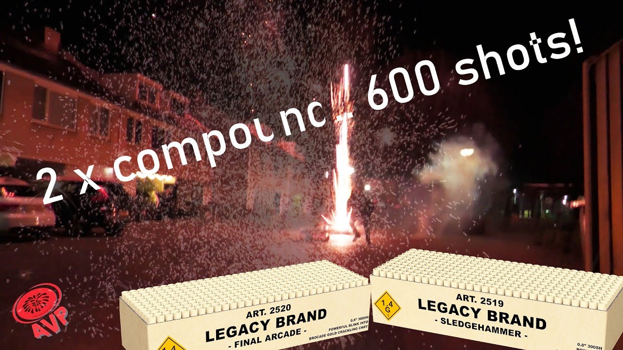 Sledgehammer & Final Arcade tegelijk 600 schoten! | Wolff Vuurwerk