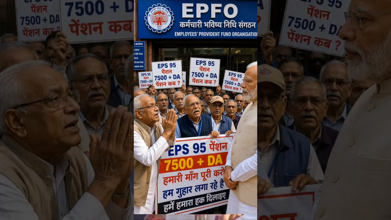 EPS-95 Pension News Today | ₹7500 + DA Pension Latest Update | EPFO Pension Hike News