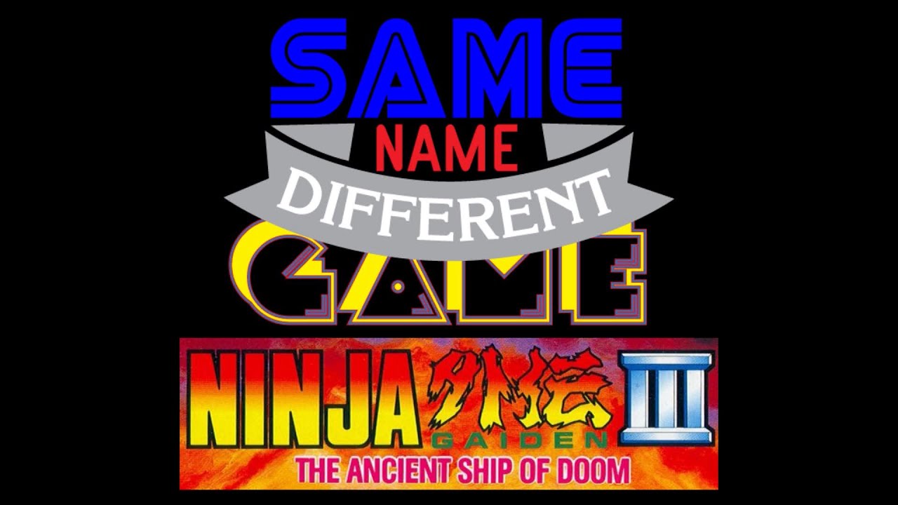 Same Name, Different Game: Ninja Gaiden III: The Ancient Ship of Doom (NES vs. Famicom)