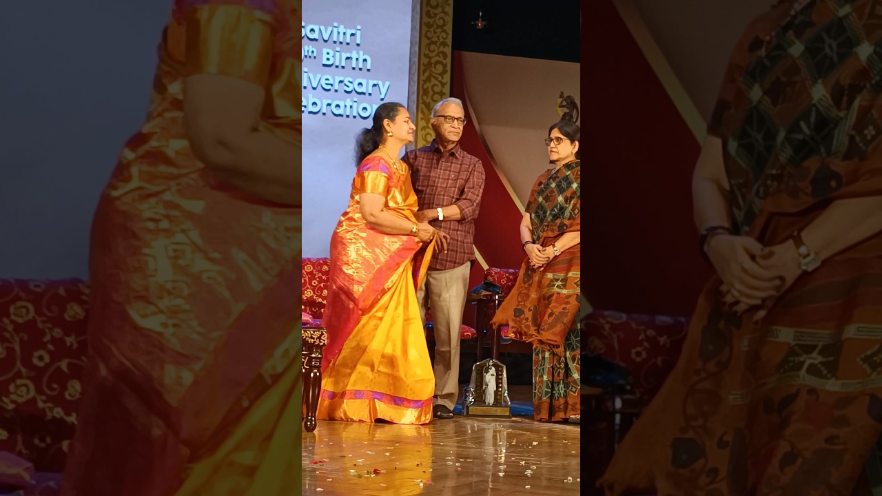 #akkineninageswararao Daughter & #savitri Daughter Chamndeswari At Savitri 90th Birthday Anniversary