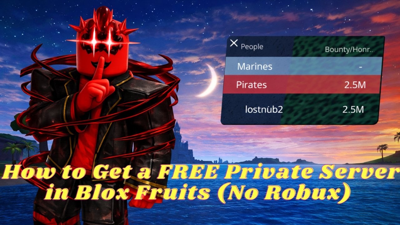 How to Get a FREE Private Server in Blox Fruits (No Robux).