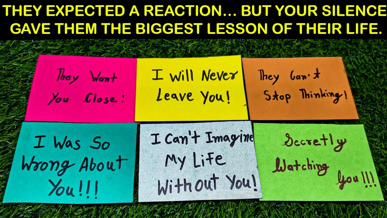 Your attitude has given them a powerful life lesson. Through your silence, you showed them that...