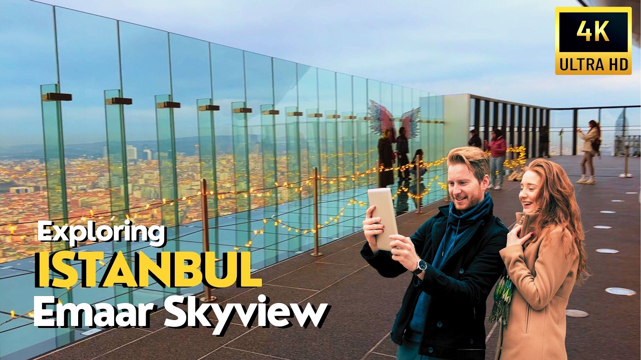 Istanbul Walking Tour 4K From the Sky! | Emaar Skyview a Must See Attraction