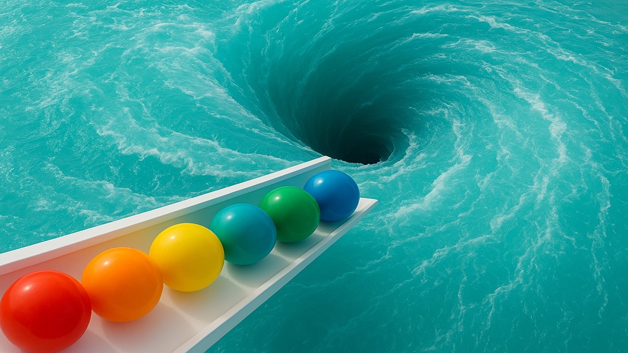 Marble Run Race 1000 Marbles Rain Gutter VS Mega Whirlpool ASMR Amakandu 1