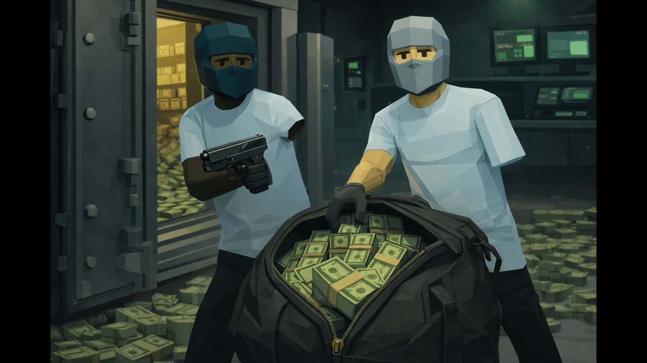 WE ROBBED THE BANK WITH ONLY ONE ARM!!!