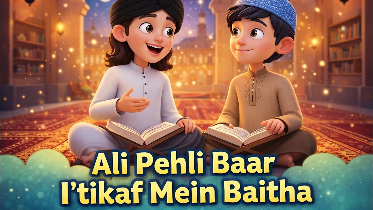 Ali pehli baar i'tikaf mein baitha | Ramadan Islamic cartoon story for kids