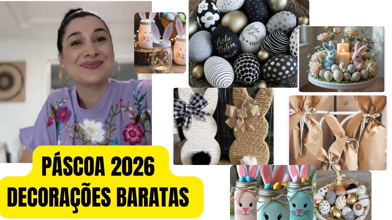 PÁSCOA 2026 - DECORAÇÕES BARATAS 💰