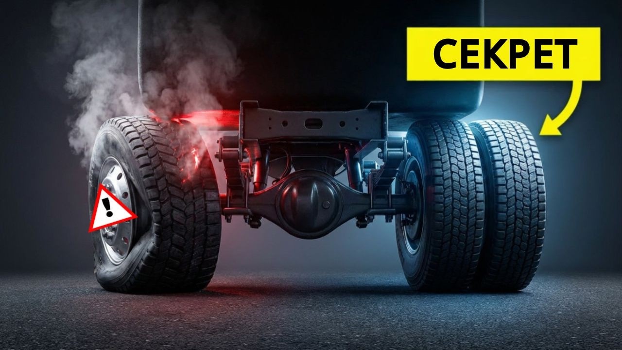 Чому вантажівки використовують здвоєні колеса ззаду?