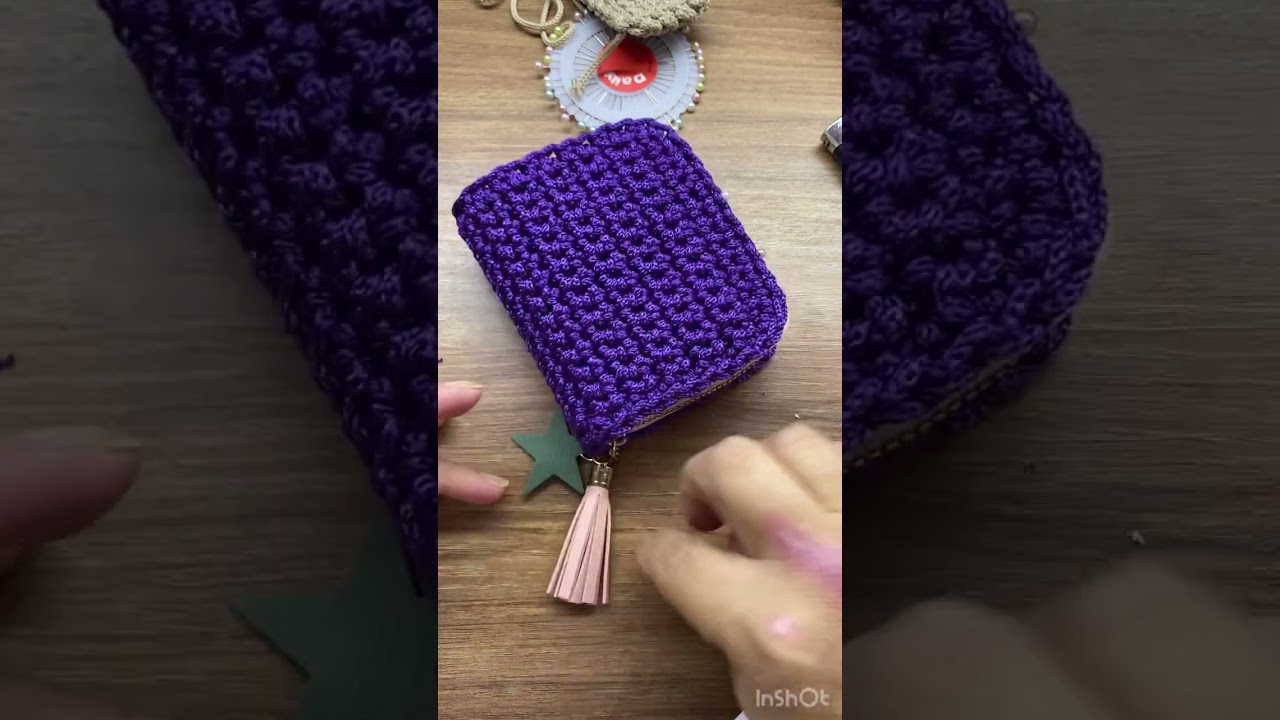 Carteira 𝓬𝓻𝓸𝓬𝓱ê @Taiscrochet  material tudo no artesdocroche na shopee https://br.shp.ee/QuEDrci