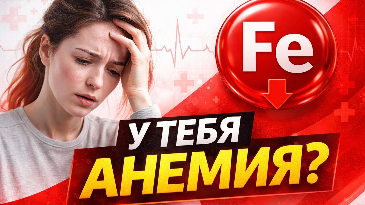 5 главных симптомов железодефицитной анемии