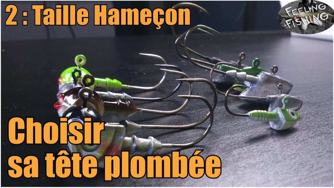 Comment choisir sa tête plombée pour le leurre souple - l'hameçon