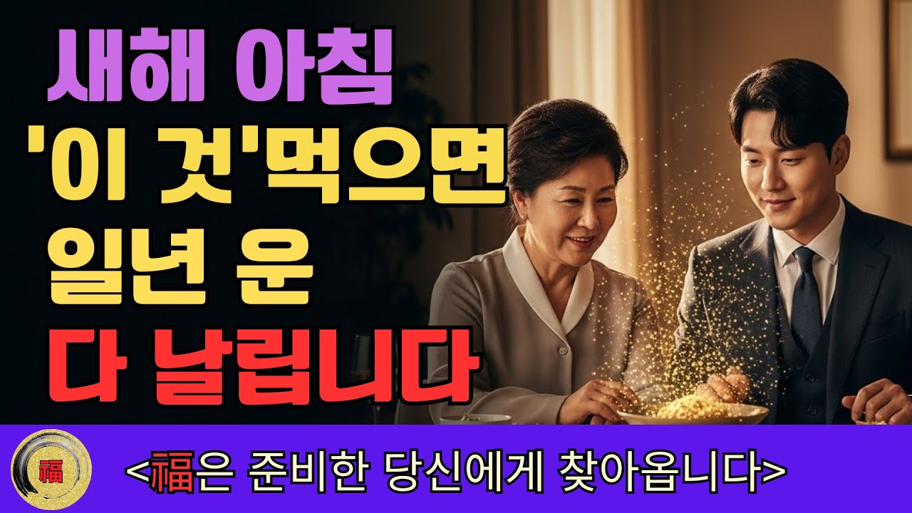 새해 아침 절대 먹으면 안 되는 '이 음식', 집안의 1년 운세를 통째로 바꿉니다