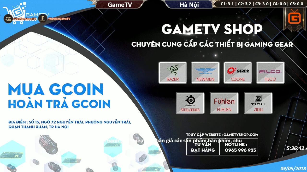 AOE | 4vs4 Random | GameTV vs Hà Nội | Ngày 09-05-2018