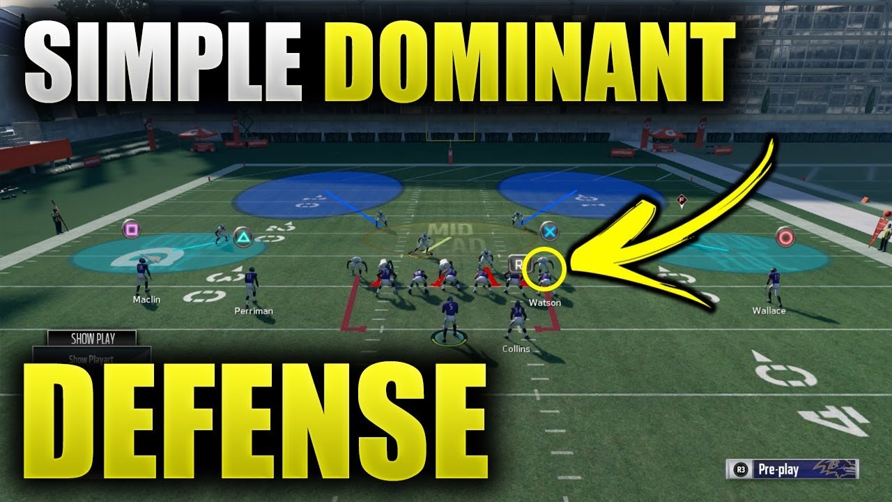 DOMINANT DEFENSIVE SCHEME USING ONLY 1 PLAY | SIMPLE DEFENSE IN MADDEN 18 | Madden 18 Tips