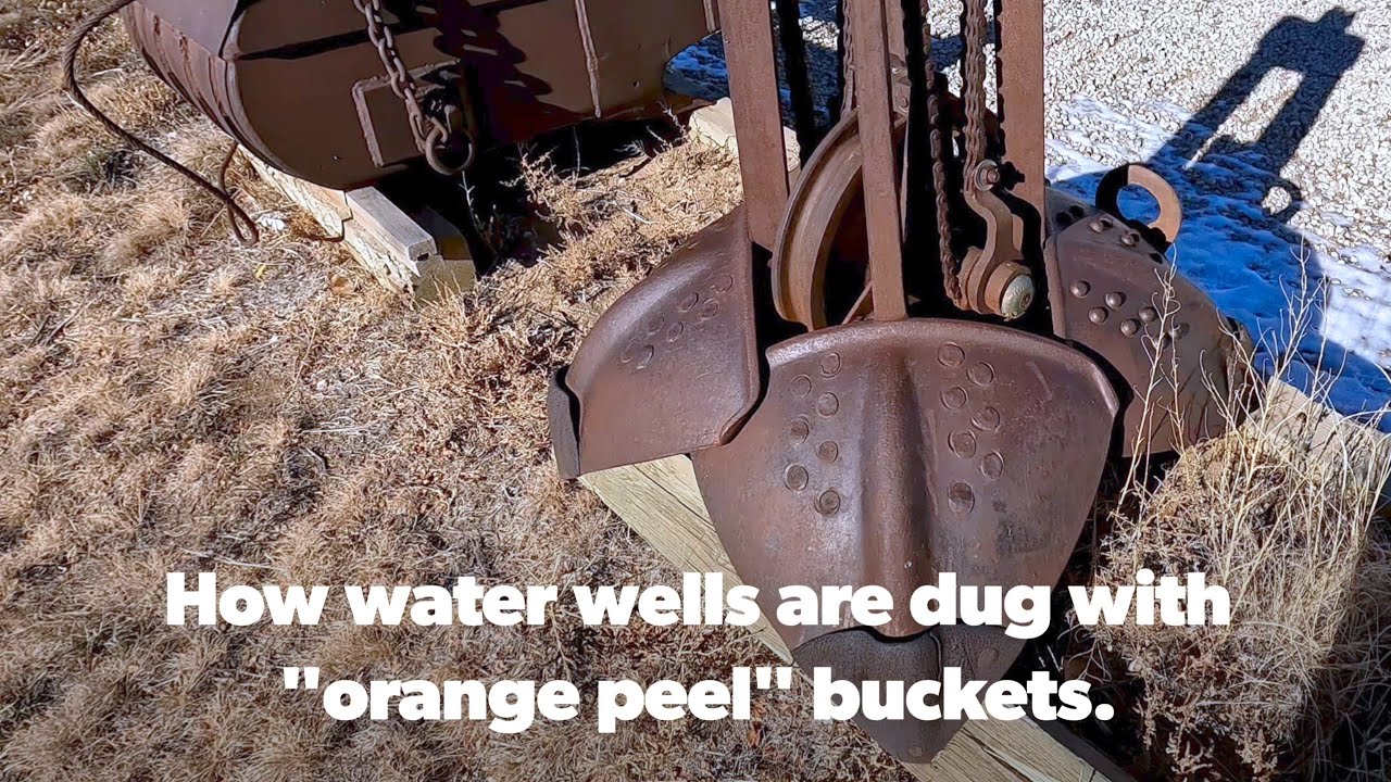 Buckets! Crane drag line, clam shell orange peel and more.